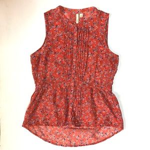 Frenchi Sleeveless Floral Top M